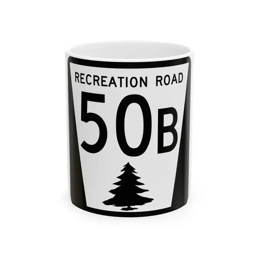 N REC 50B (Nebraska) (Road Sign) White Coffee Mug 11oz - Go Mug Yourself