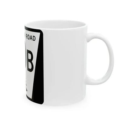 N REC 50B (Nebraska) (Road Sign) White Coffee Mug - Go Mug Yourself