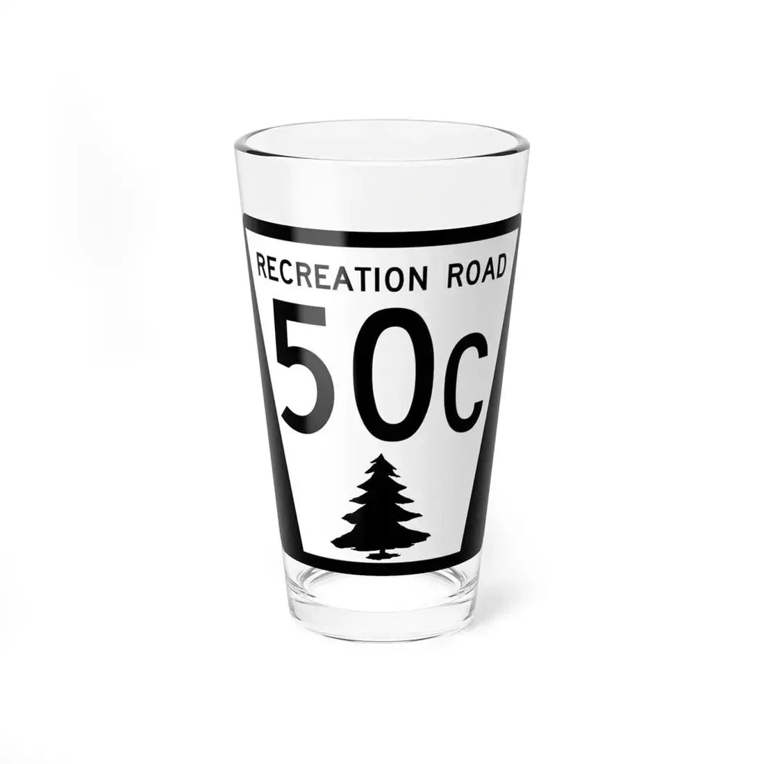 N REC 50C (Nebraska) (Road Sign) Pint Glass 16oz 16oz - Go Mug Yourself