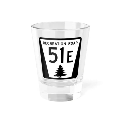 N REC 51E (Nebraska) (Road Sign) Shot Glass 1.5oz 1.5oz - Go Mug Yourself