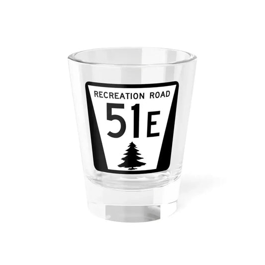 N REC 51E (Nebraska) (Road Sign) Shot Glass 1.5oz 1.5oz - Go Mug Yourself