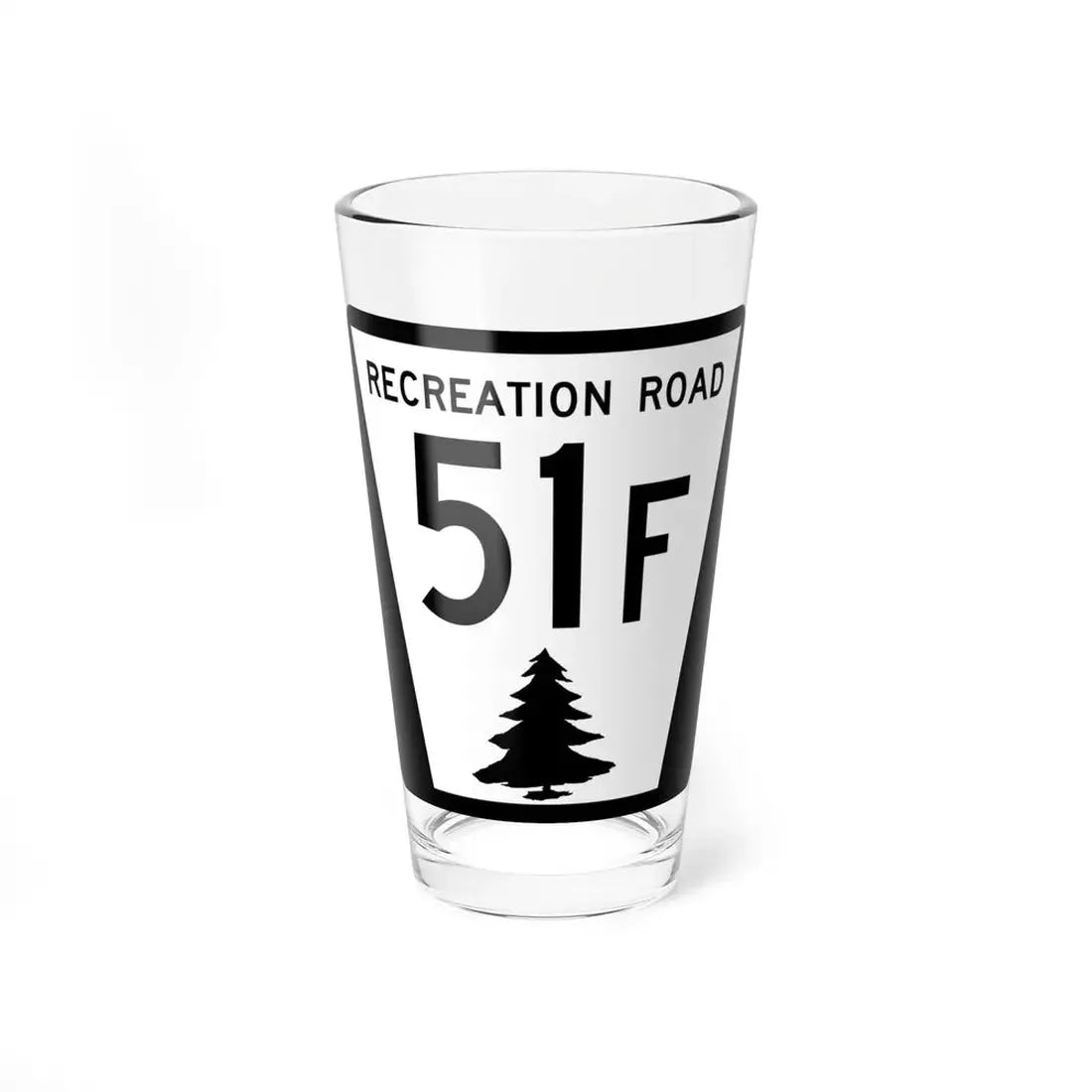 N REC 51F (Nebraska) (Road Sign) Pint Glss 16oz 16oz - Go Mug Yourself