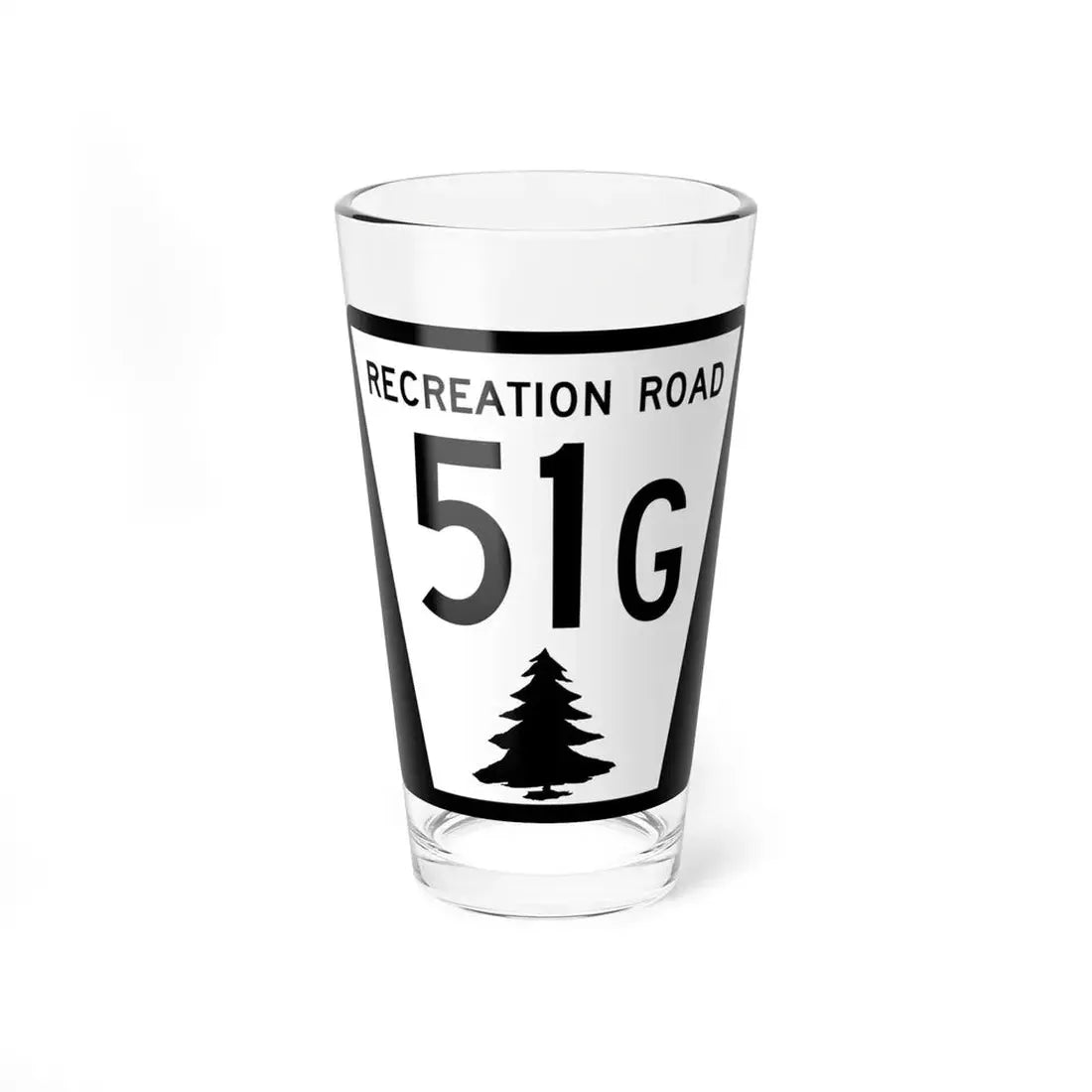 N REC 51G (Nebraska) (Road Sign) Pint Glss 16oz 16oz - Go Mug Yourself