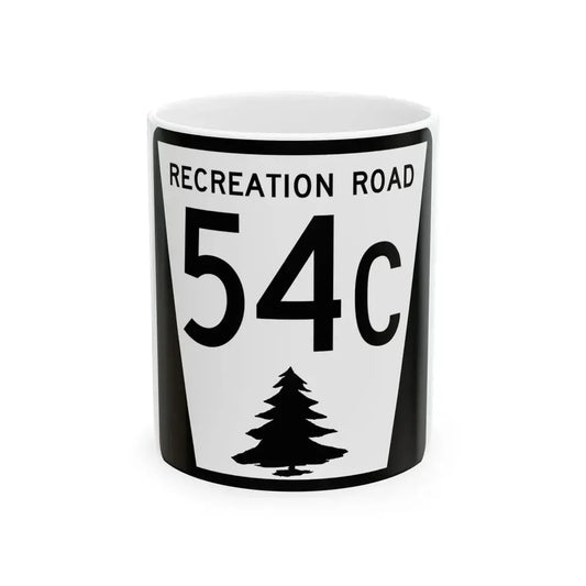 N REC 54C (Nebraska) (Road Sign) White Coffee Mug 11oz - Go Mug Yourself
