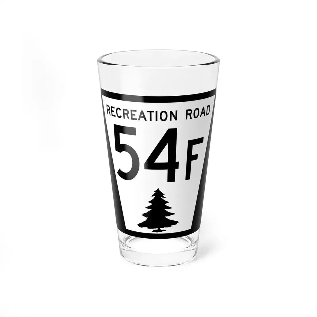 N REC 54F (Nebraska) (Road Sign) Pint Glss 16oz 16oz - Go Mug Yourself