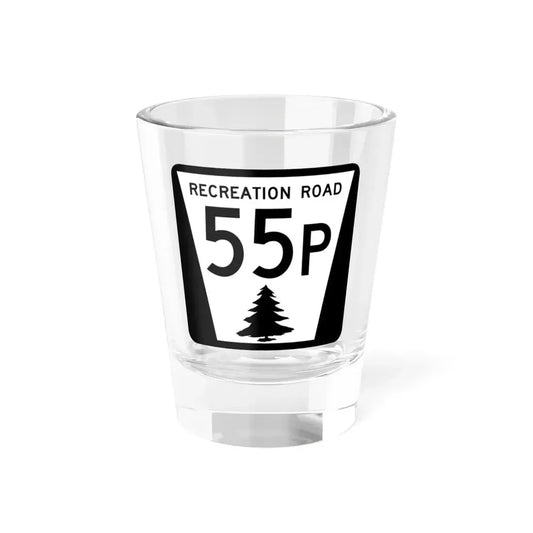 N REC 55P (Nebraska) (Road Sign) Shot Glass 1.5oz 1.5oz - Go Mug Yourself