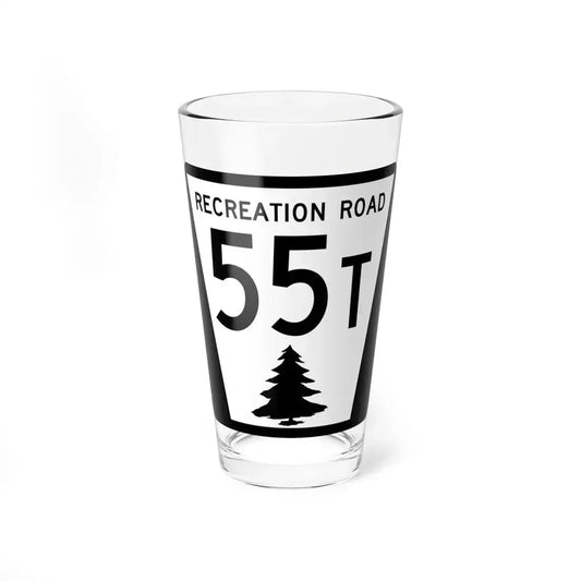 N REC 55T (Nebraska) (Road Sign) Pint Glass 16oz 16oz - Go Mug Yourself