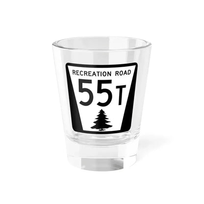 N REC 55T (Nebraska) (Road Sign) Shot Glass 1.5oz 1.5oz - Go Mug Yourself