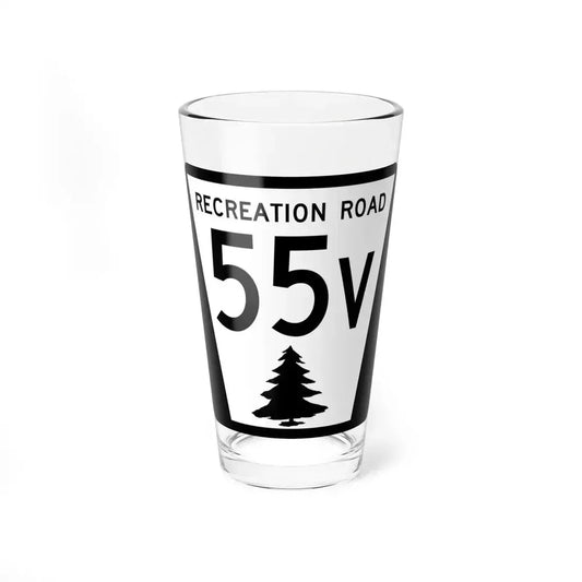 N REC 55V (Nebraska) (Road Sign) Pint Glass 16oz 16oz - Go Mug Yourself