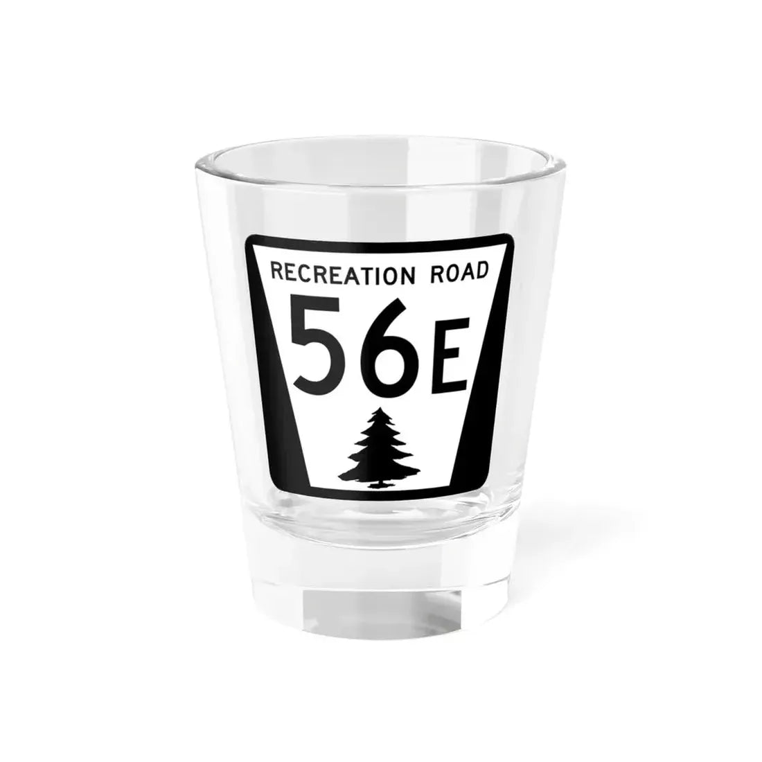 N REC 56E (Nebraska) (Road Sign) Shot Glass 1.5oz 1.5oz - Go Mug Yourself