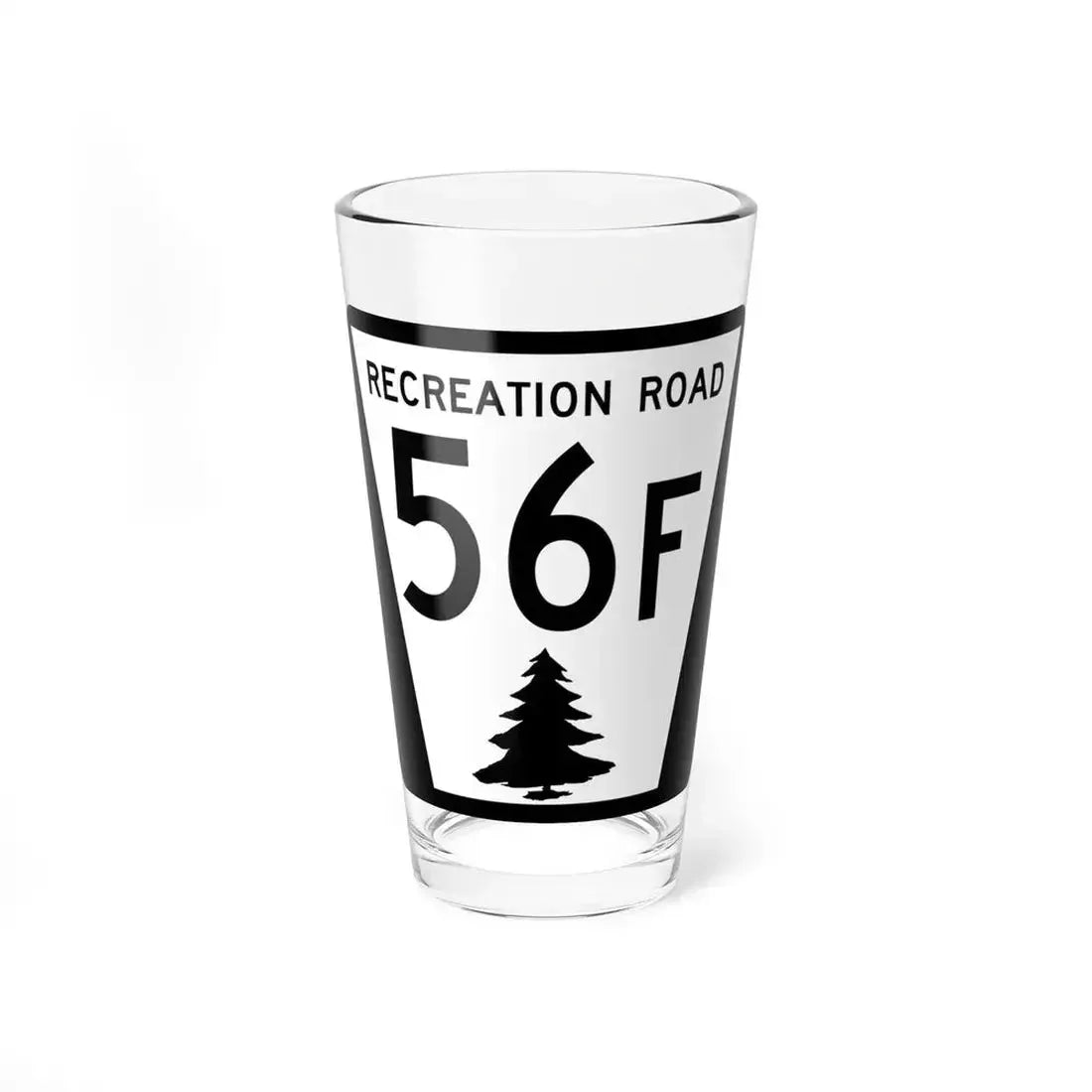 N REC 56F (Nebraska) (Road Sign) Pint Glass 16oz 16oz - Go Mug Yourself
