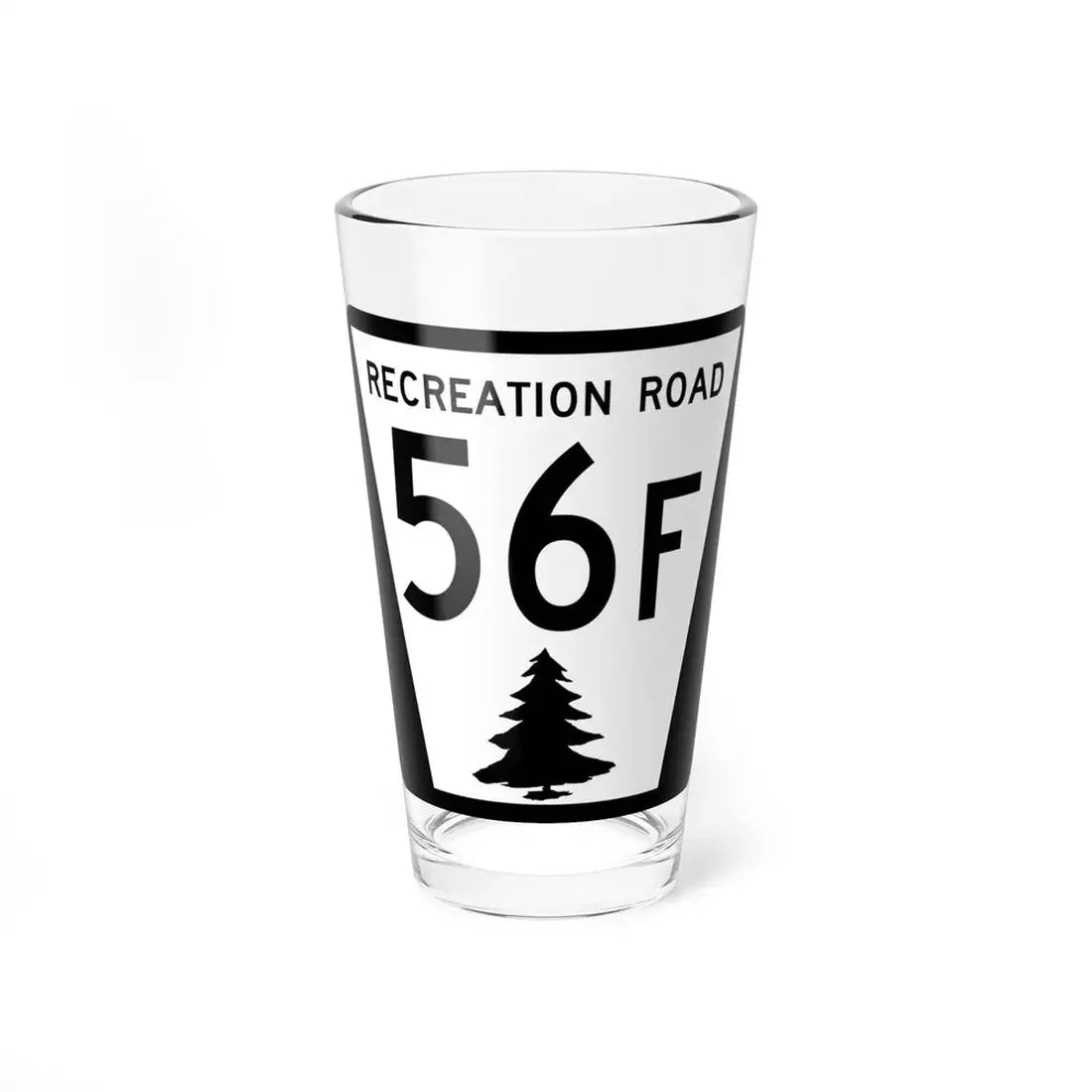N REC 56F (Nebraska) (Road Sign) Pint Glss 16oz 16oz - Go Mug Yourself