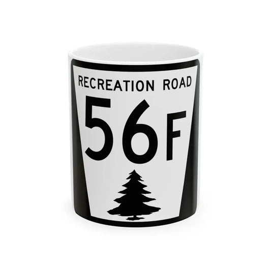 N REC 56F (Nebraska) (Road Sign) White Coffee Mug 11oz - Go Mug Yourself