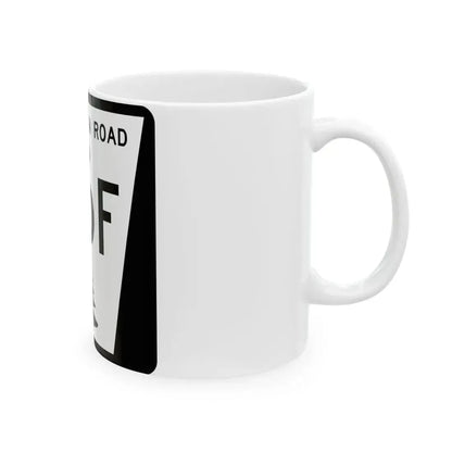 N REC 56F (Nebraska) (Road Sign) White Coffee Mug - Go Mug Yourself