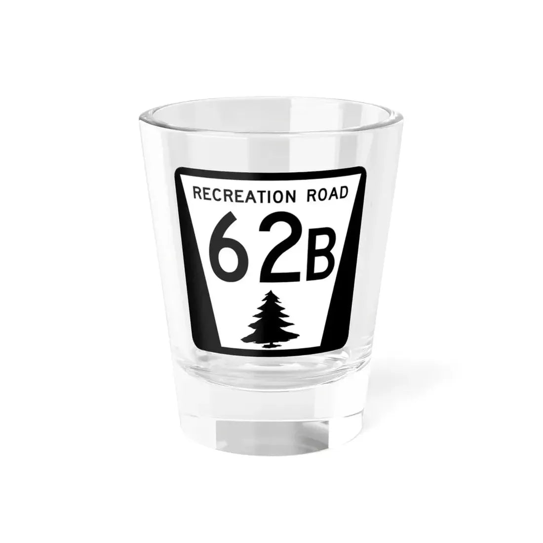 N REC 62B (Nebraska) (Road Sign) Shot Glass 1.5oz 1.5oz - Go Mug Yourself