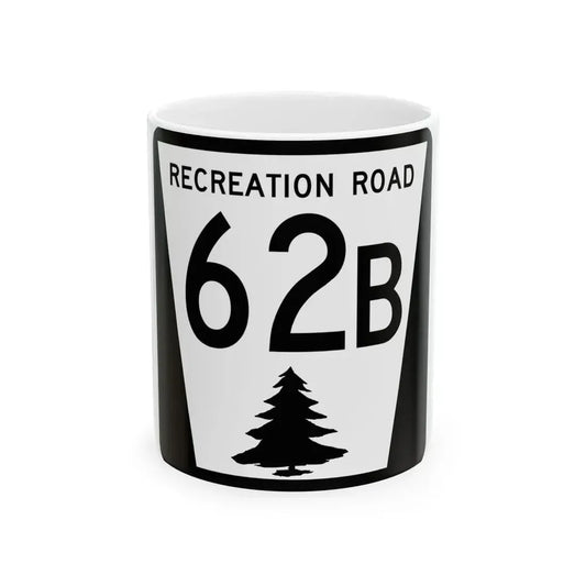 N REC 62B (Nebraska) (Road Sign) White Coffee Mug 11oz - Go Mug Yourself