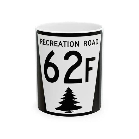 N REC 62F (Nebraska) (Road Sign) White Coffee Mug 11oz - Go Mug Yourself