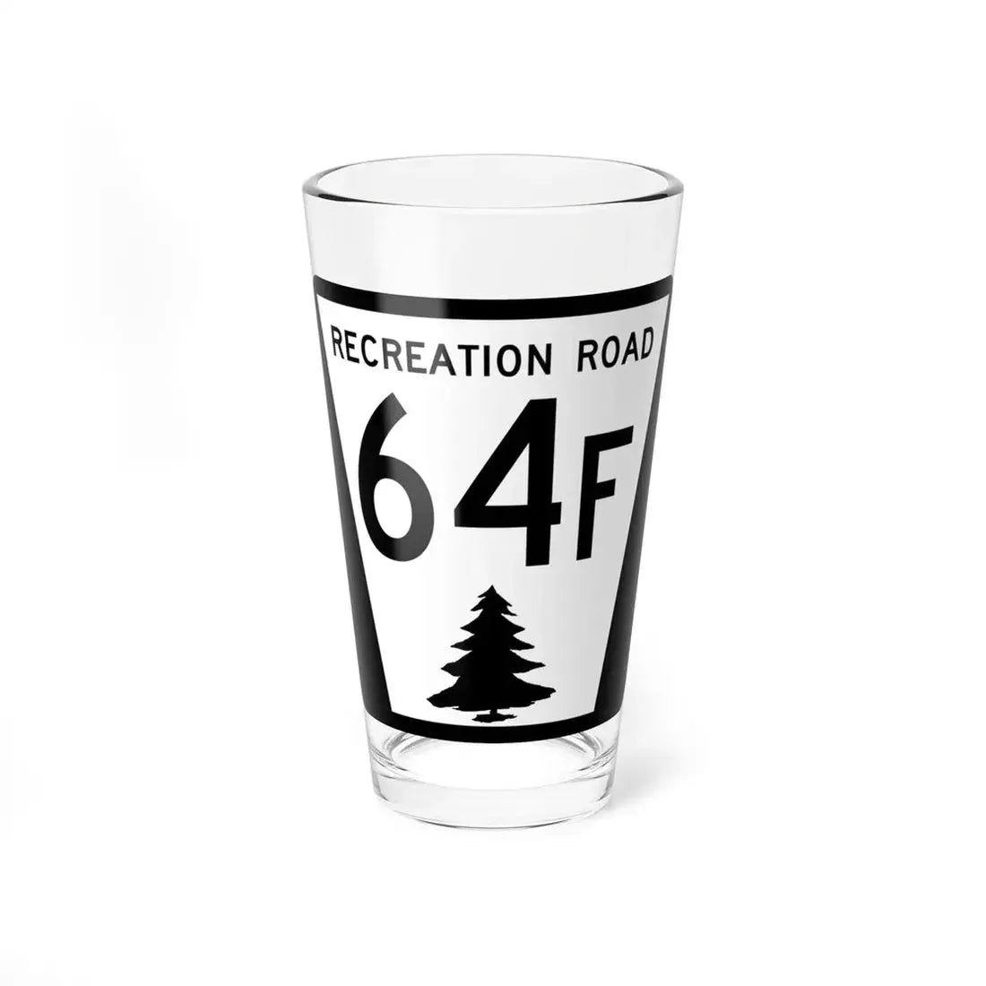 N REC 64F (Nebraska) (Road Sign) Pint Glss 16oz 16oz - Go Mug Yourself