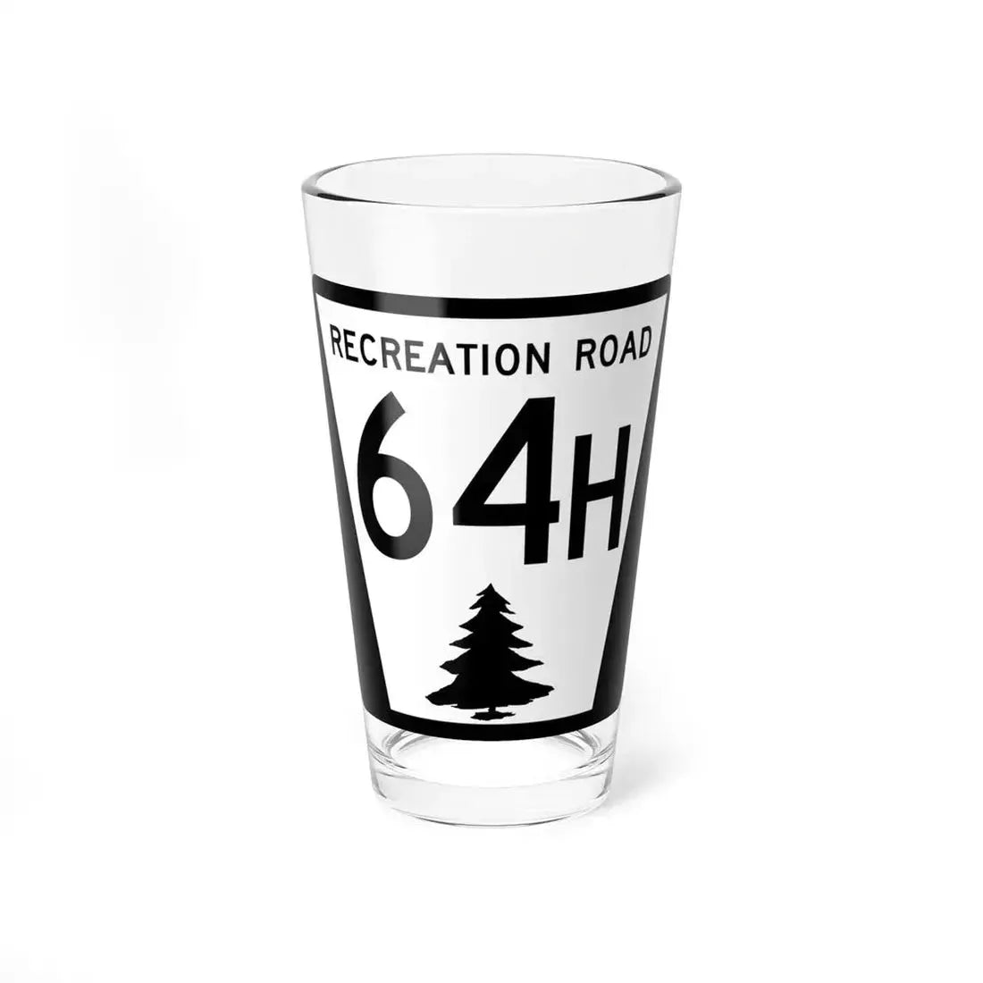 N REC 64H (Nebraska) (Road Sign) Pint Glass 16oz 16oz - Go Mug Yourself