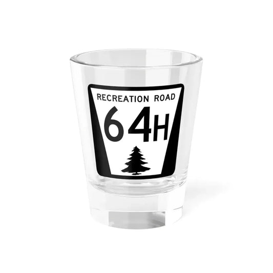 N REC 64H (Nebraska) (Road Sign) Shot Glass 1.5oz 1.5oz - Go Mug Yourself