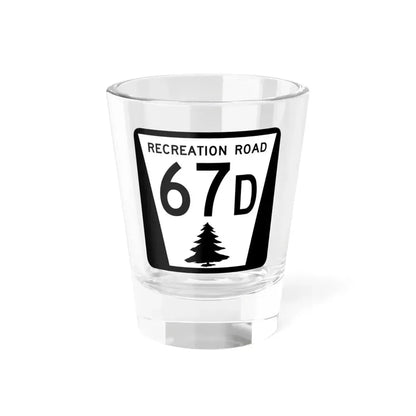 N REC 67D (Nebraska) (Road Sign) Shot Glass 1.5oz 1.5oz - Go Mug Yourself