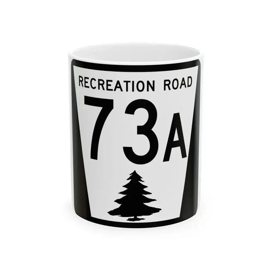 N REC 73A (Nebraska) (Road Sign) White Coffee Mug 11oz - Go Mug Yourself