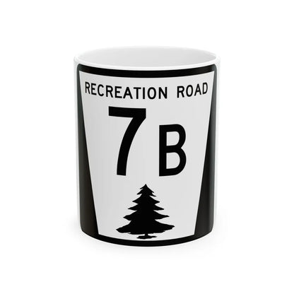 N REC 7B (Nebraska) (Road Sign) White Coffee Mug 11oz - Go Mug Yourself
