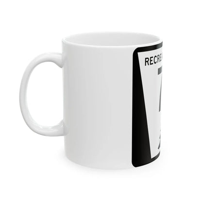 N REC 7B (Nebraska) (Road Sign) White Coffee Mug - Go Mug Yourself