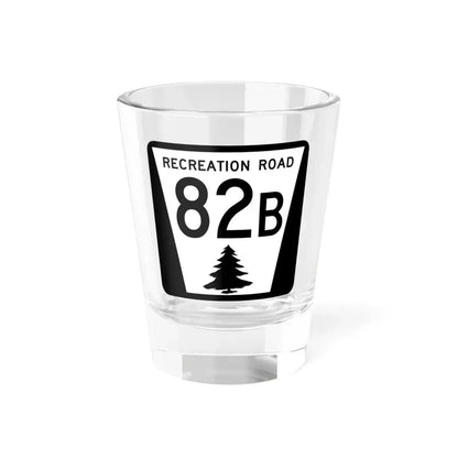 N REC 82B (Nebraska) (Road Sign) Shot Glass 1.5oz 1.5oz - Go Mug Yourself