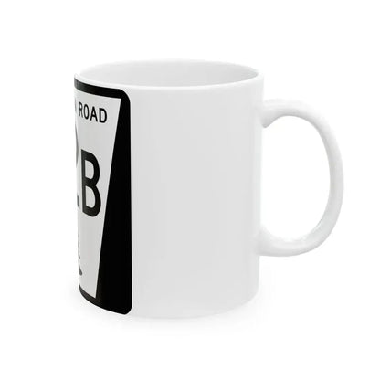 N REC 82B (Nebraska) (Road Sign) White Coffee Mug - Go Mug Yourself