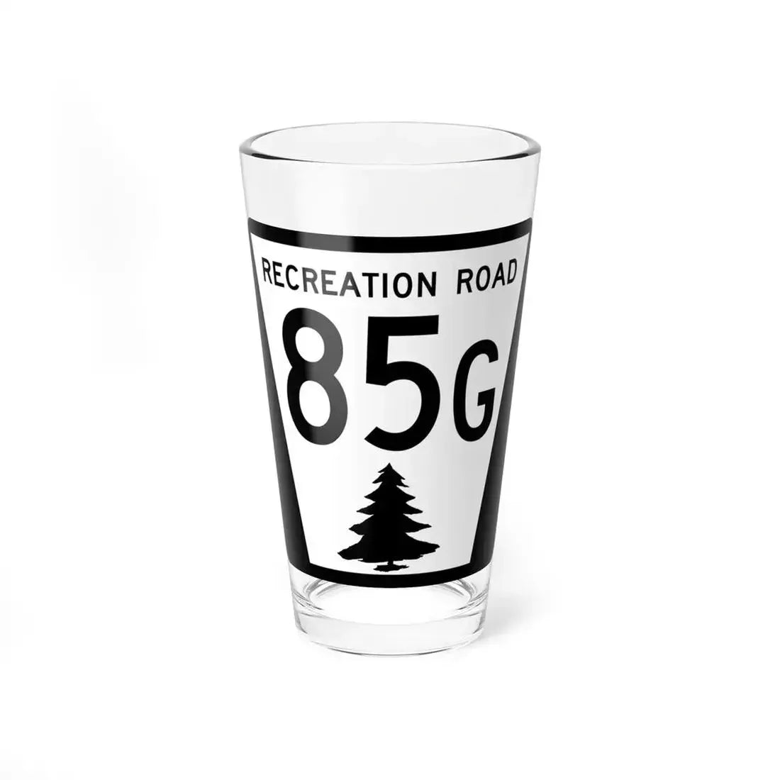 N REC 85G (Nebraska) (Road Sign) Pint Glass 16oz 16oz - Go Mug Yourself