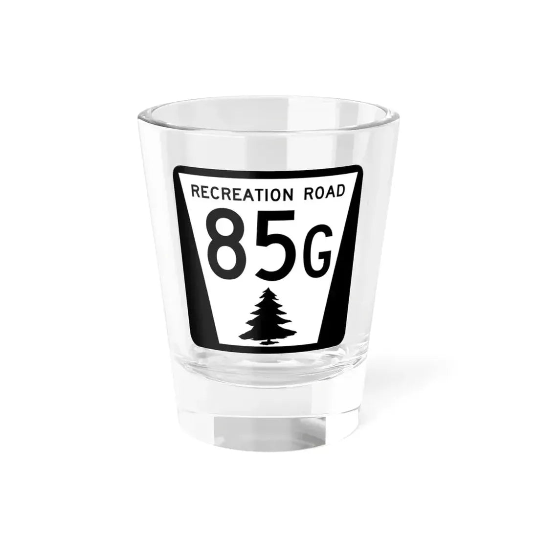 N REC 85G (Nebraska) (Road Sign) Shot Glass 1.5oz 1.5oz - Go Mug Yourself