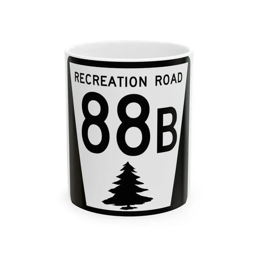 N REC 88B (Nebraska) (Road Sign) White Coffee Mug 11oz - Go Mug Yourself