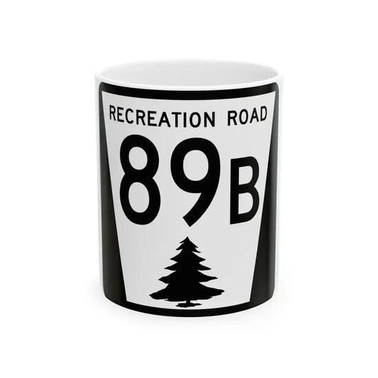 N REC 89B (Nebraska) (Road Sign) White Coffee Mug 11oz - Go Mug Yourself