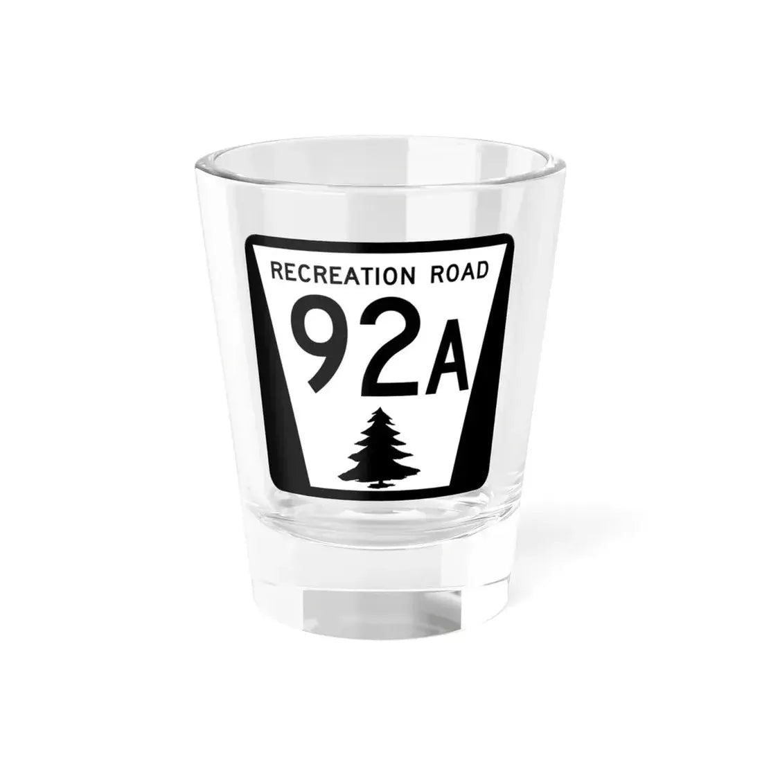 N REC 92A (Nebraska) (Road Sign) Shot Glass 1.5oz 1.5oz - Go Mug Yourself