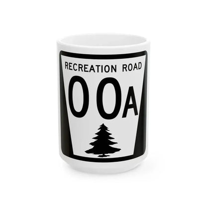 N REC template (Nebraska) (Road Sign) White Coffee Mug 15oz - Go Mug Yourself