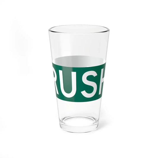 N Rush St Chicago (Illinois) (Road Sign) Pint Glass 16oz 16oz - Go Mug Yourself
