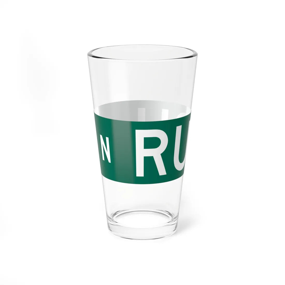 N Rush St Chicago (Illinois) (Road Sign) Pint Glss 16oz - Go Mug Yourself