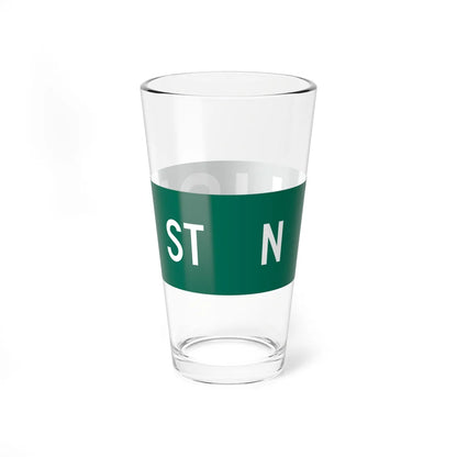 N Rush St Chicago (Illinois) (Road Sign) Pint Glss 16oz - Go Mug Yourself