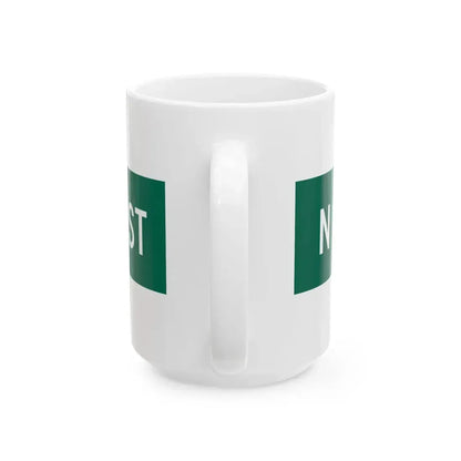 N Rush St Chicago (Illinois) (Road Sign) White Coffee Mug - Go Mug Yourself
