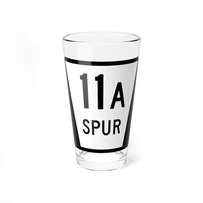 N SPUR 11A (Nebraska) (Road Sign) Pint Glass 16oz 16oz - Go Mug Yourself