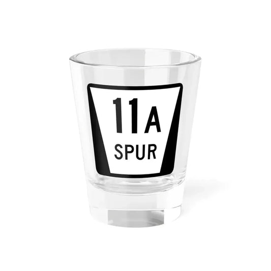N SPUR 11A (Nebraska) (Road Sign) Shot Glass 1.5oz 1.5oz - Go Mug Yourself