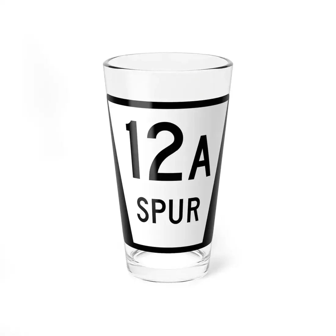 N SPUR 12A (Nebraska) (Road Sign) Pint Glass 16oz 16oz - Go Mug Yourself