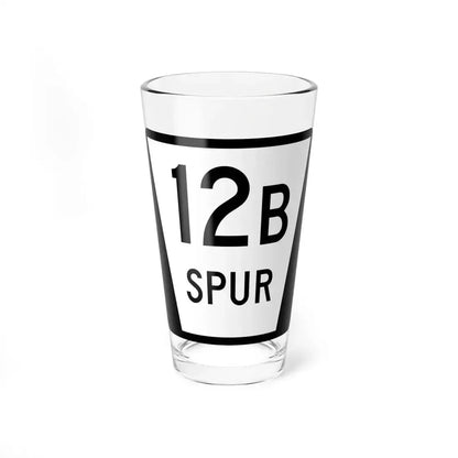 N SPUR 12B (Nebraska) (Road Sign) Pint Glass 16oz 16oz - Go Mug Yourself