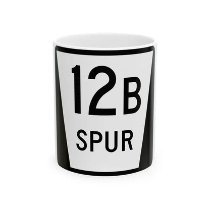 N SPUR 12B (Nebraska) (Road Sign) White Coffee Mug 11oz - Go Mug Yourself