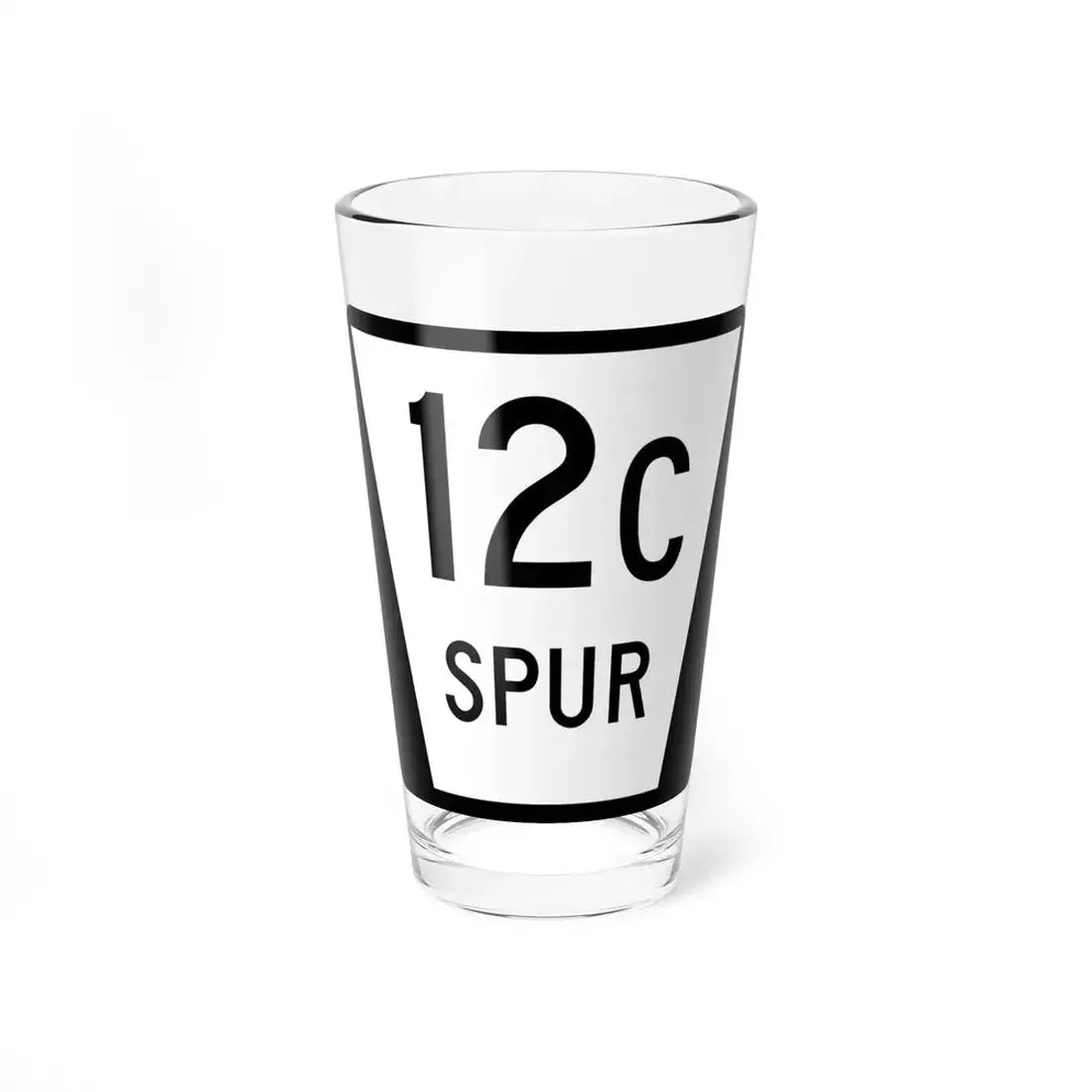 N SPUR 12C (Nebraska) (Road Sign) Pint Glass 16oz 16oz - Go Mug Yourself