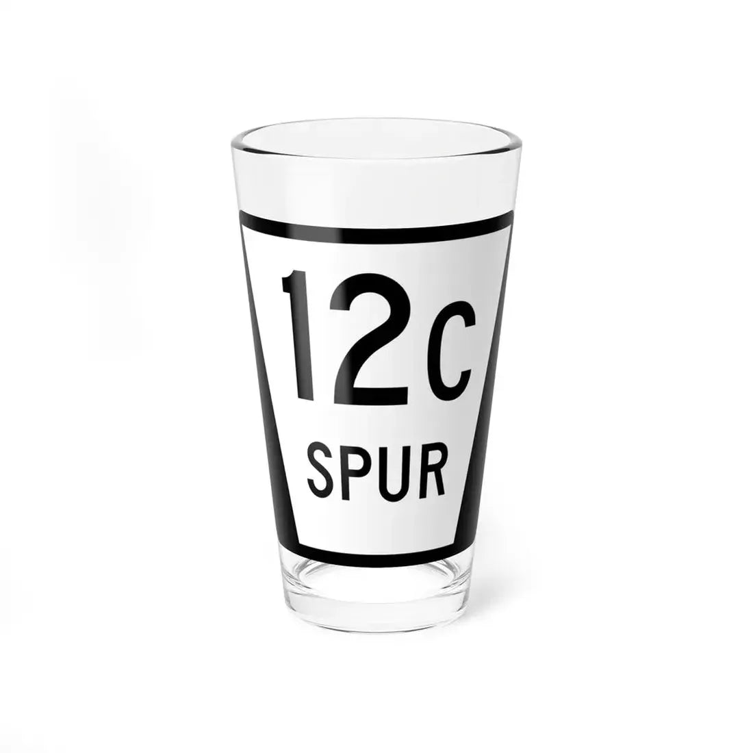 N SPUR 12C (Nebraska) (Road Sign) Pint Glss 16oz 16oz - Go Mug Yourself