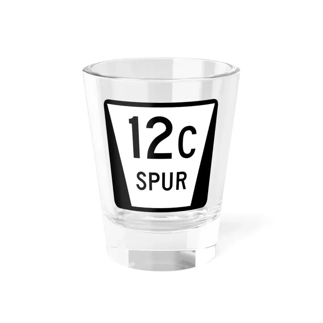 N SPUR 12C (Nebraska) (Road Sign) Shot Glass 1.5oz 1.5oz - Go Mug Yourself