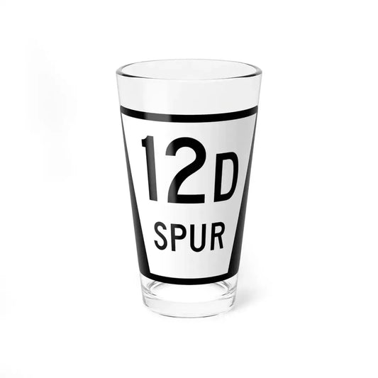 N SPUR 12D (Nebraska) (Road Sign) Pint Glass 16oz 16oz - Go Mug Yourself