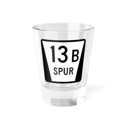 N SPUR 13B (Nebraska) (Road Sign) Shot Glass 1.5oz 1.5oz - Go Mug Yourself